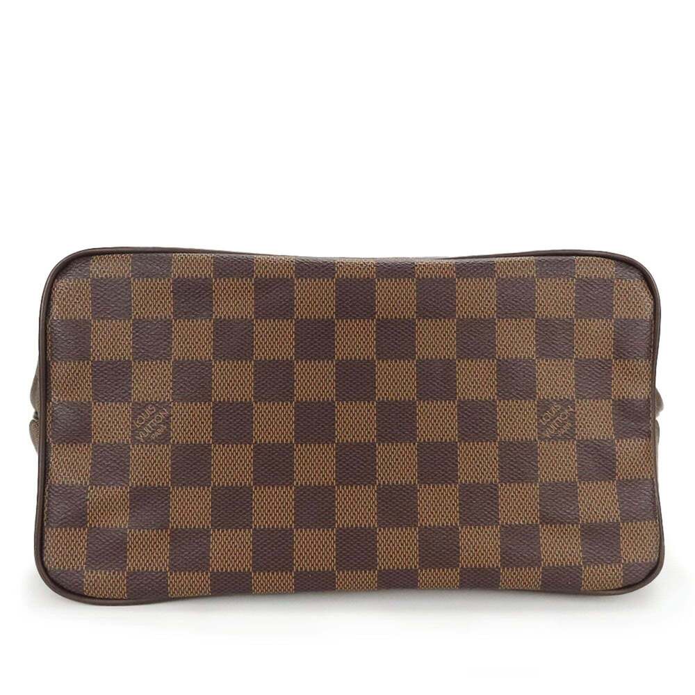 LOUIS VUITTON Authentic Brown Damier Leather Tote Bag - Picture 4 of 11